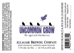 Allagash Brewing Company Uncommon Crow March 2016