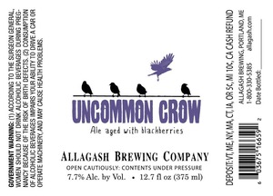 Allagash Brewing Company Uncommon Crow