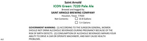 Saint Arnold Brewing Company Icon Green 7220 Pale Ale March 2016