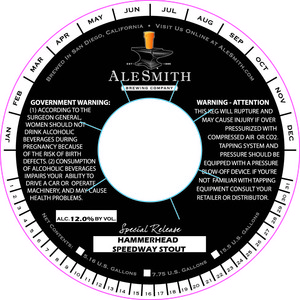 Alesmith Hammerhead Speedway Stout March 2016