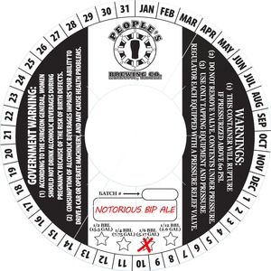 People's Brewing Company Notorious Bip
