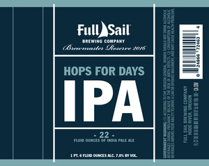 Full Sail Hops For Days IPA March 2016