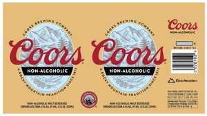 Coors Non-alcoholic March 2016