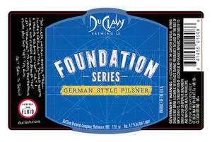 Duclaw Brewing Foundation Series German Style Pilsner March 2016