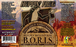 Hoppin' Frog Rocky Mountain B.o.r.i.s. The Crusher March 2016