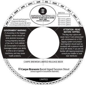 Carpe Brewem Barrel Aged Session Stout