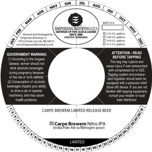 Carpe Brewem Nitro IPA March 2016