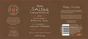 Blackberry Farm Fall Saison March 2016