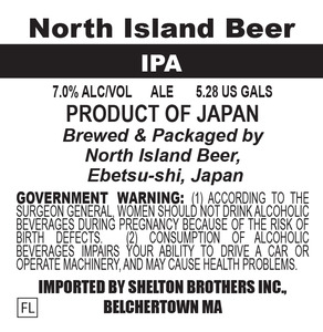 North Island Beer IPA March 2016
