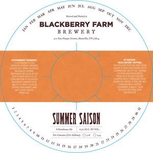 Blackberry Farm Summer Saison March 2016