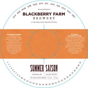 Blackberry Farm Summer Saison