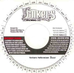 Yonkers Brewing Company Yonkers Hefeweizen Beer