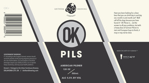 Anthem Brewing Co Ok Pils