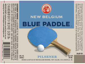 New Belgium Brewing Blue Paddle