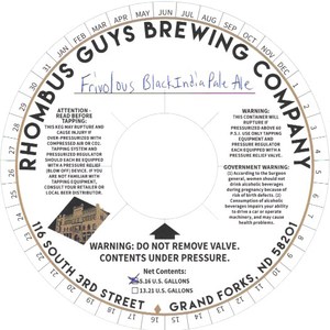 Frivolous Black India Pale Ale March 2016