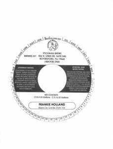 Stickman Brews Frankie Holland March 2016