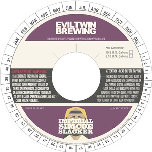 Evil Twin Brewing Imperial Simcoe Slacker March 2016