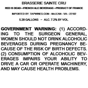 Brasserie Sainte Cru Red Is Dead March 2016