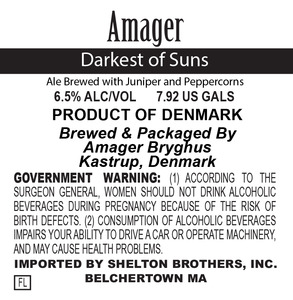 Amager Bryghus Darkest Of Suns March 2016