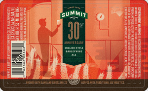 Summit Brewing Company 30th Anniversary Englishstyle Barleywine March 2016