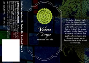 Radium City Brewing Vulture Dragon Apa March 2016