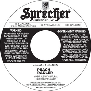 Sprecher Peach Radler