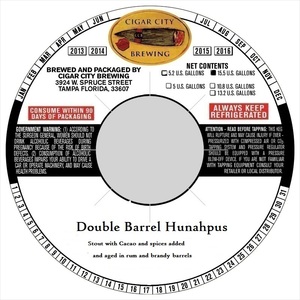 Cigar City Brewing Double Barrel Hunahpus