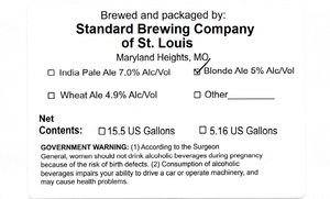 Standard Brewing Company Of St Louis April 2016
