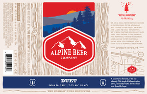 Alpine Beer Company Duet