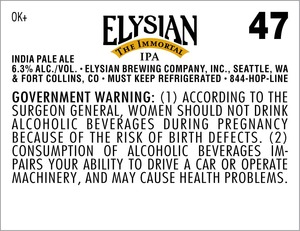Elysian Brewing Company The Immortal IPA
