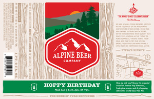 Alpine Beer Company Hoppy Birthday March 2016