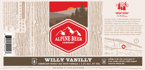 Alpine Beer Company Willy Vanilly