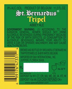 St Bernardus Tripel March 2016