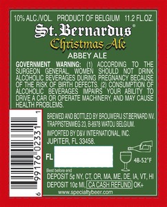 St. Bernardus Christmas Ale March 2016