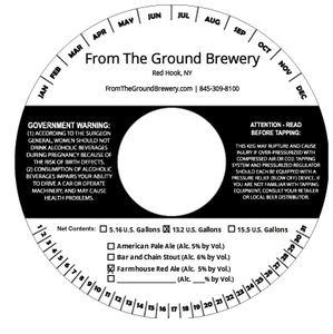 From The Ground Brewery Farmhouse Red