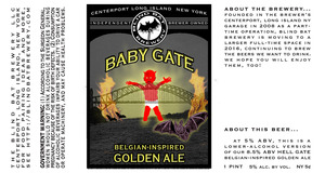 The Blind Bat Brewery LLC Baby Gate March 2016