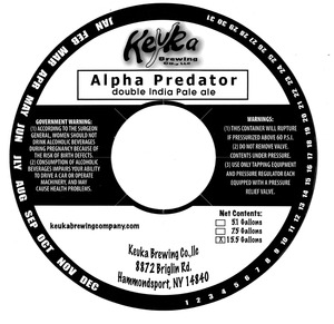 Keuka Brewing Co.,llc Alpha Predator