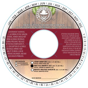 Boondocks Brewing Brutal Brown Ale