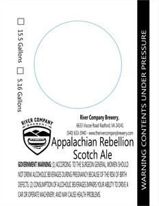 River Company Brewery Appalachian Rebellion Scotch Ale
