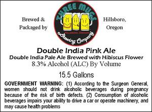 Three Mugs Brewing Double India Pink Ale March 2016