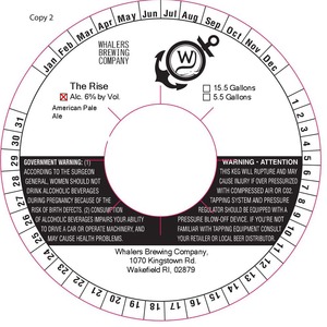 Whalers Brewing Company The Rise March 2016