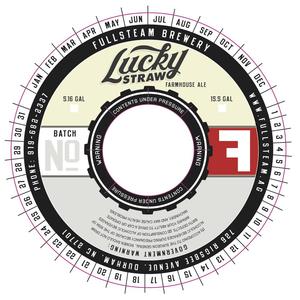 Fullsteam Brewery Lucky Straw