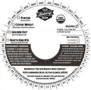 The Old Bakery Beer Company English Pale Ale March 2016