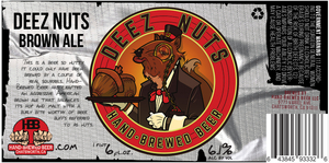 Hand-brewed Beer Deez Nuts Brown Ale