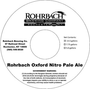 Rohrbach Oxford Nitro Pale Ale