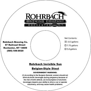 Rohrbach Invisible Sun