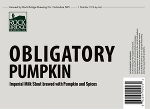 Rock Bridge Brewing Company Obligatory Pumpkin