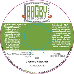 Glenn's Pale Ale March 2016