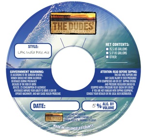 The Dudes' Brewing Company Lfk India Pale Ale March 2016