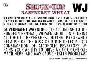 Shock Top Raspberry Wheat Raspberry Wheat